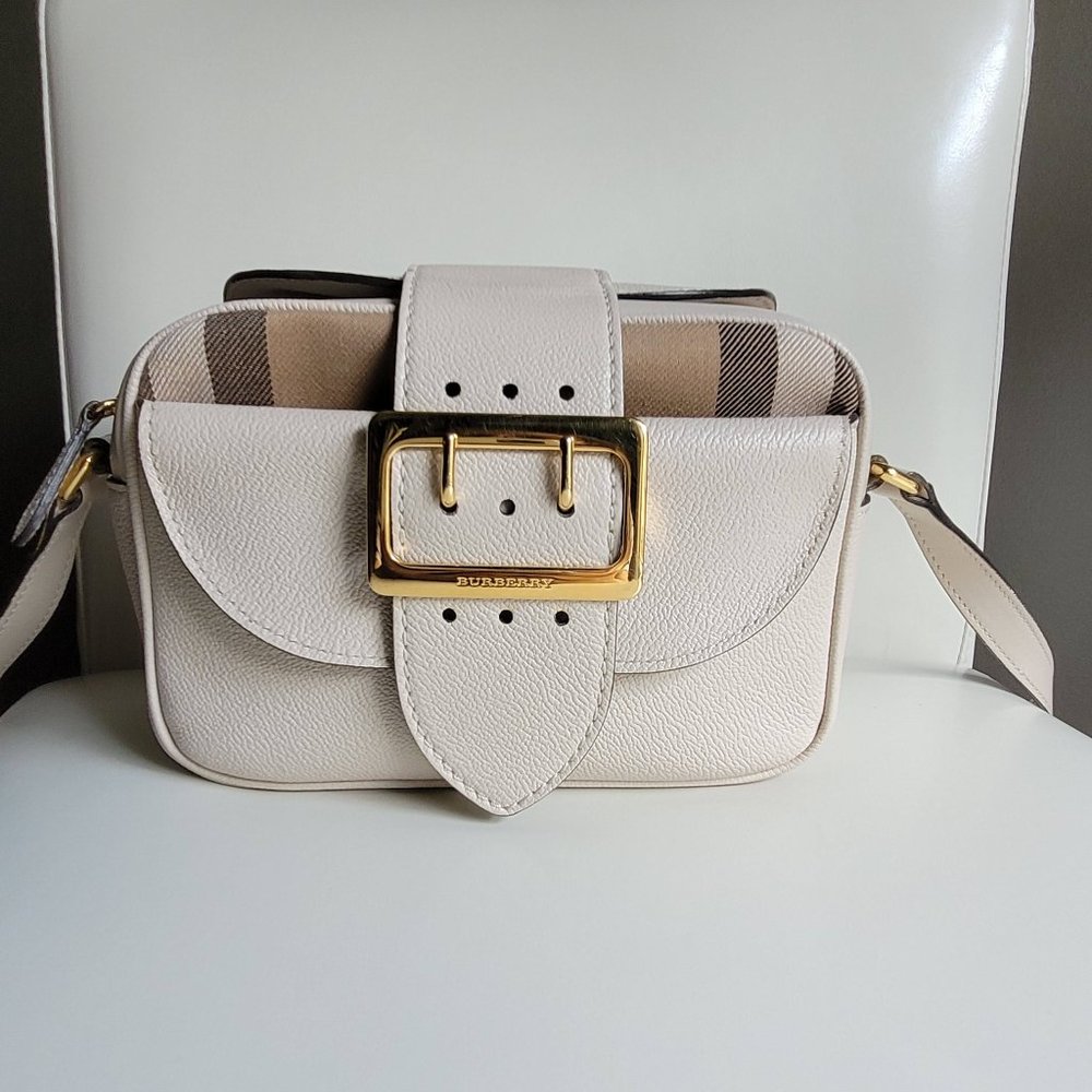 Authentic BURBERRY Small Buckle Crossbody Zip Bag